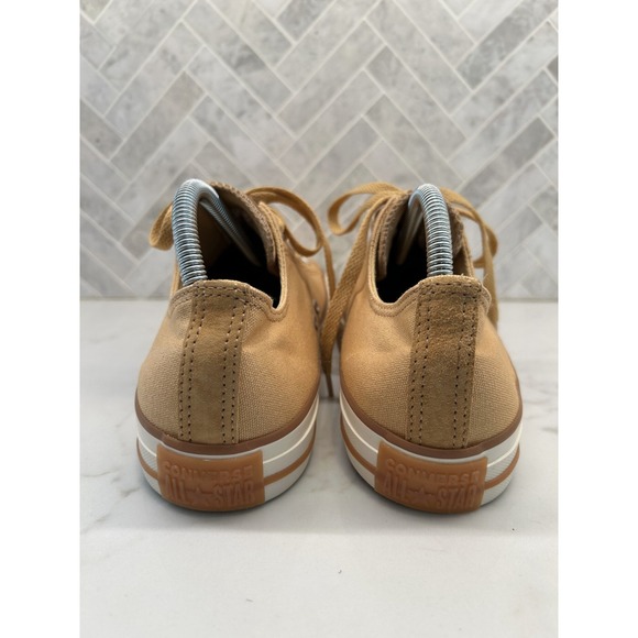 Converse Chuck Taylor All Star Canvas Low Top Sneakers Mens Size 9 Tan Khaki - Picture 3 of 9